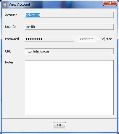 Windows - Account Details